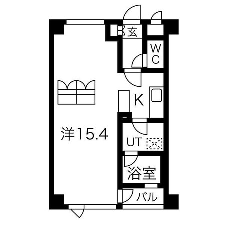 連坊駅 徒歩4分 5階の物件間取画像